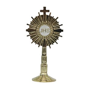 Adorno Ostensório Metal Pedestal 10 cm