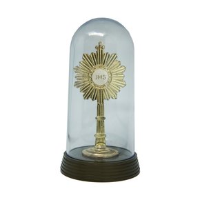 Adorno Ostensório Metal Pedestal 20 cm