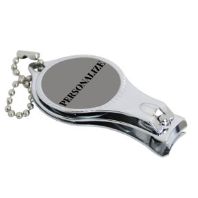 Chaveiro e Cortador de Unha Com Aplique de Adesivo Resinado Personalizado