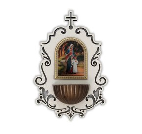 Pia Água Benta Maria Passa na Frente em MDF  19cm