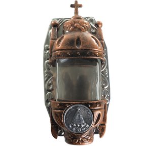 Pia Água Benta Nossa Senhora Aparecida em Metal Bronze - 14cm