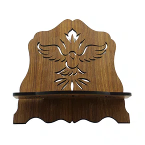 Porta Bíblia Divino Espírito Santo MDF - 22 cm x 20 cm