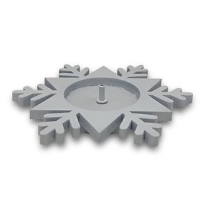 Porta Incenso Estrela MDF Branco 12 cm x 12 cm