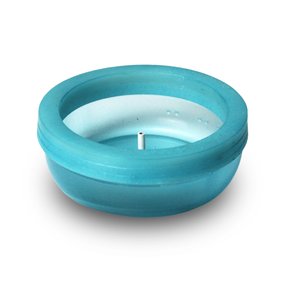 Porta Incenso Vidro Mármore 3 cm x 9 cm Azul