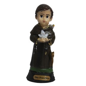 Imagem de São Francisco Infantil de Resina Nacional - 9 cm