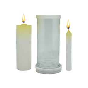 Porta Vela Vidro e Marmore Para Velas Palito e Vela Votiva F