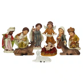 Presépio Importado Resina Baby 11 Peças - 20 cm
