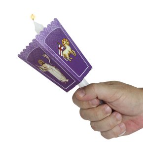 Protetor de Vela da Semana Santa cor Roxa