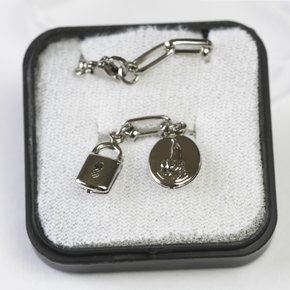 Pulseira Cadeia de Consagração a Nossa Senhora de Fátima - Inox Relevo