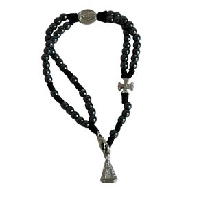 Pulseira Hematita Nossa Senhora Aparecida - 4 mm