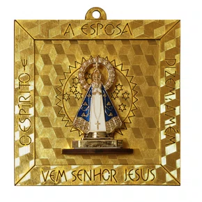 Quadro Mini Porta de Nossa Senhora Aparecida - 10 cm x 10 cm