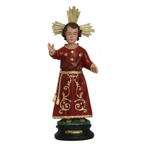 Imagem de Menino Jesus de Praga de Resina Nacional - 26 cm