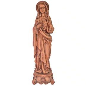 Imagem do Imaculado Coração de Maria Resina Nacional - 60 cm 