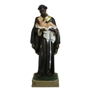 Imagem de São Benedito de Resina Nacional - 84 cm