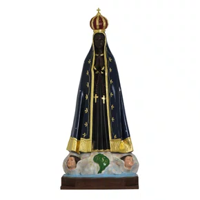 Imagem de Nossa Senhora Aparecida Retrô de Resina Nacional - 95 cm