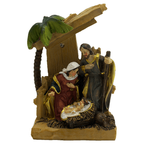 Imagem Cenário Sagrada Família de Resina Importada