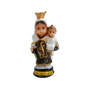 Imagem de Nossa Senhora do Carmo Infantil Resina Nacional - 9 cm