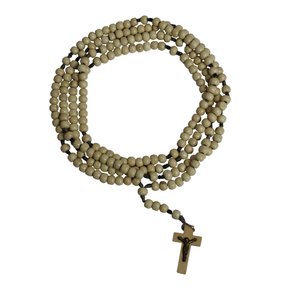 Rosário Madeira Marfim - 8 Mm