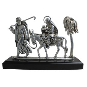 Imagem de Nossa Senhora do Desterro de Metal -  25 cm x 38 cm