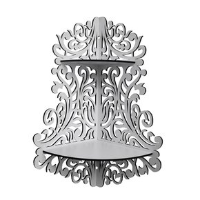 Suporte para Imagem de Canto Arabesco Branco