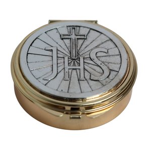 Teca JHS Dourada e Prata 2 cm X 6 cm