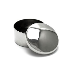 Teca Lisa Pequena Prata - 4.5 Cm