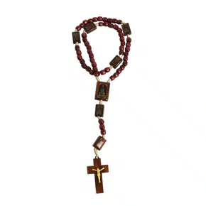 Terço de Nossa Senhora Aparecida Madeira 6 mm