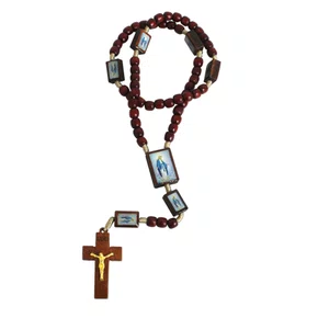 Terço de Nossa Senhora das Graças Madeira 6 mm