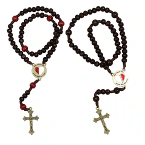 Terço do Casal Madeira 8 mm