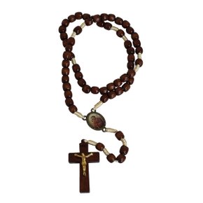 Terço Dos Homens Madeira Marrom 6 mm