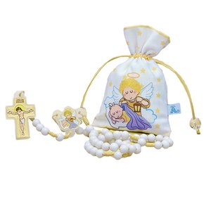 Terço Infantil Anjo da Guarda Saquinho