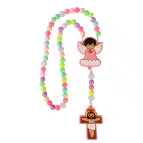 Terço Infantil Emborrachado Colorido - 6 mm