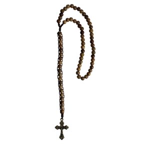 Terço Mil Ave Marias Madeira Imbuia 5 mm