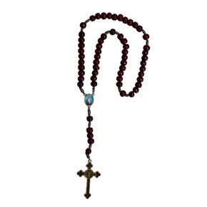 Terço Nossa Senhora Aparecida das Mulheres Vermelho - 8mm