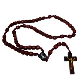 Terço Nossa Senhora de Fátima Madeira Vermelha