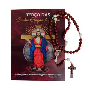 Terço Oração Santa Chagas de Jesus - 8 mm