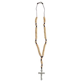 Terço Pescoço Madeira Marfim - 6 mm