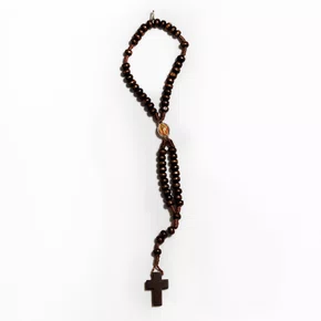 Terço Pulso de Nossa Senhora Guadalupe Imbuia 5 mm