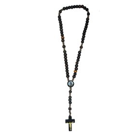 Terço São Francisco Madeira Entremeio Foto 6 Mm