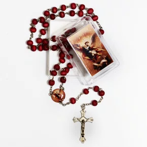 Terço São Miguel Arcanjo Vermelho Perfumado