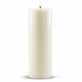 Vela Advento Branca para Altar - 20 x 7 cm