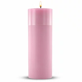Vela Advento Rosa para Altar - 20 x 7 cm