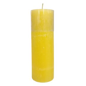 Vela Altar 17 cm x 5.7 cm Amarela Texturizada