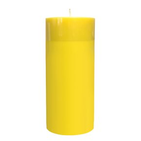 Vela Altar 20 cm x 9 cm Amarela