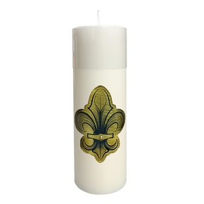 Vela Altar e Advento 20 cm x 7 cm Branca - Flor de Lis