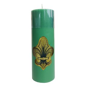 Vela Altar e Advento 20 cm x 7 cm Verde - Flor de Lis
