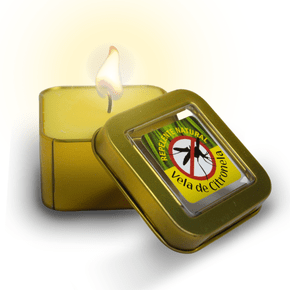 Vela Lata Quadrada Citronela - Repelente Natural