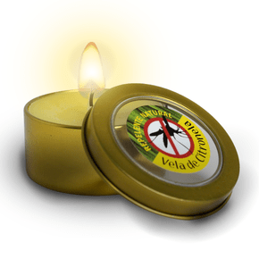 Vela de Citronela Lata Redonda - 3 Cm X 7 Cm