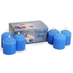 Vela de Mesa Azul