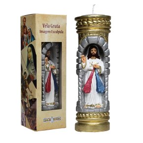 Vela Esculpida Gruta Jesus Misericordioso